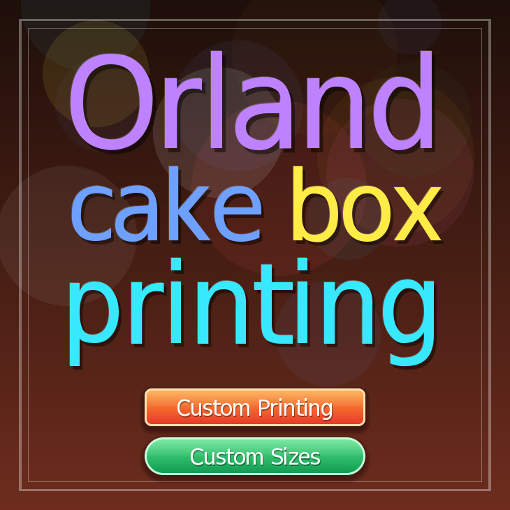 Orland cake box printing