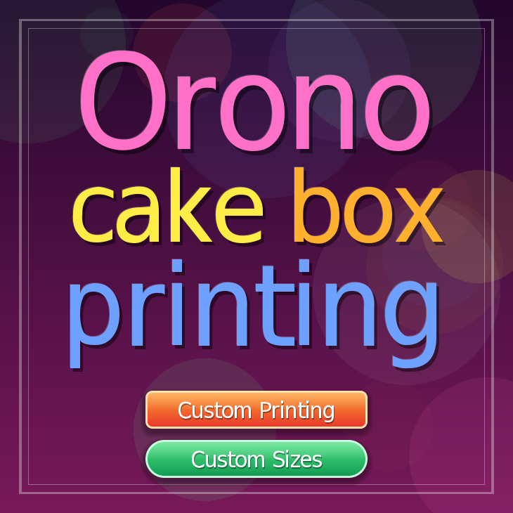 Orono cake box printing