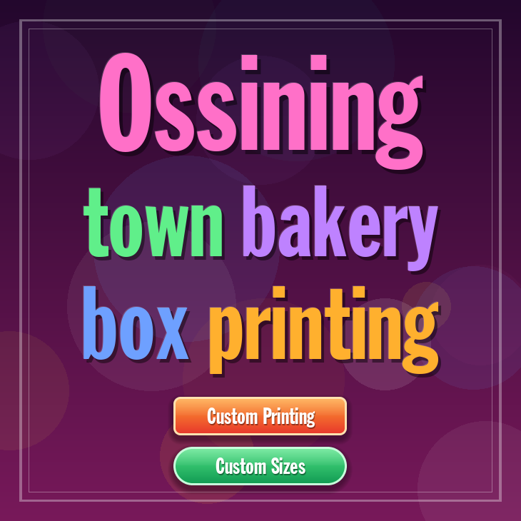 Ossining Town bakery box printing