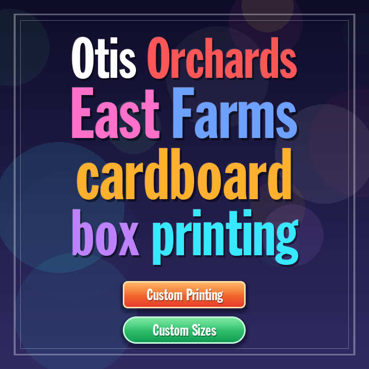 Otis Orchards East Farms cardboard box printing