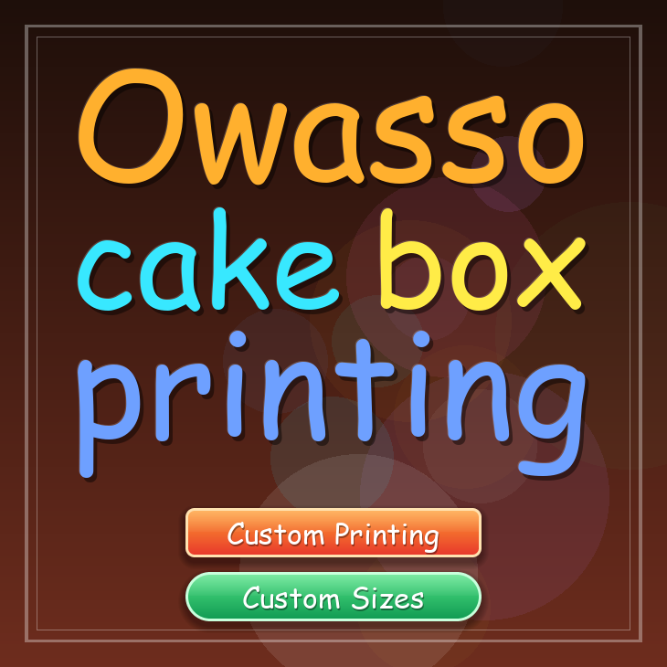 Owasso cake box printing
