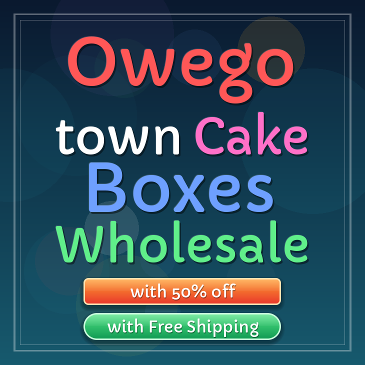 Owego Town cake boxes