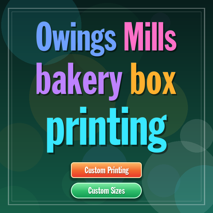 Owings Mills bakery box printing