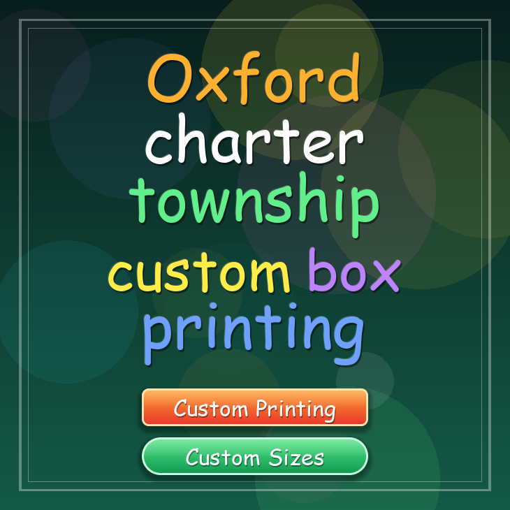 Oxford charter township custom box printing