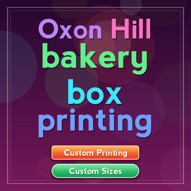 Oxon Hill bakery box printing