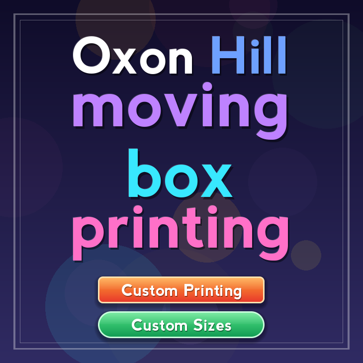 Oxon Hill moving box printing