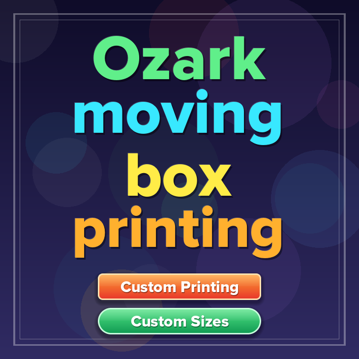 Ozark moving box printing