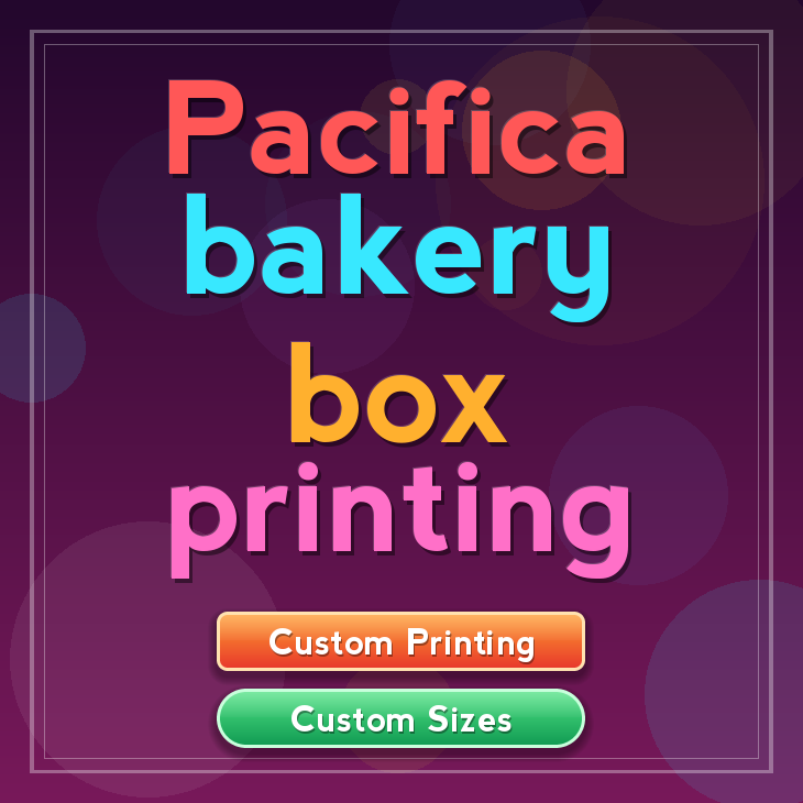 Pacifica bakery box printing