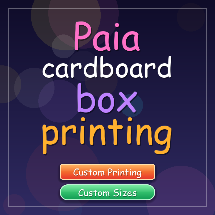 Paia cardboard box printing