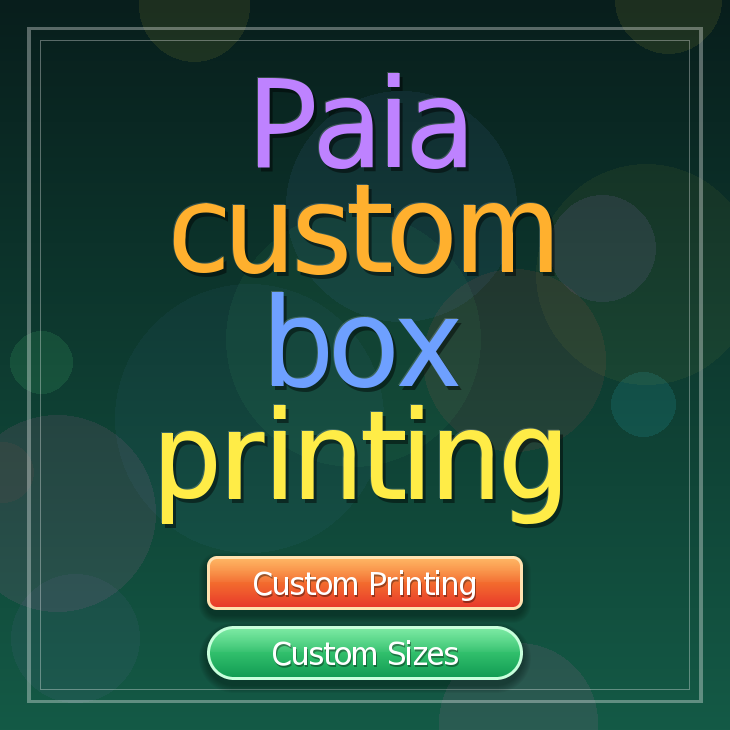 Paia custom box printing