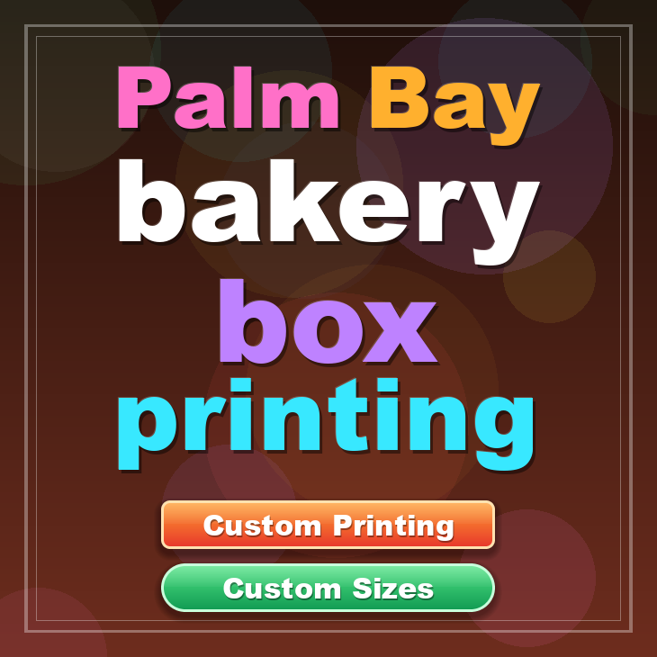 Palm Bay bakery box printing
