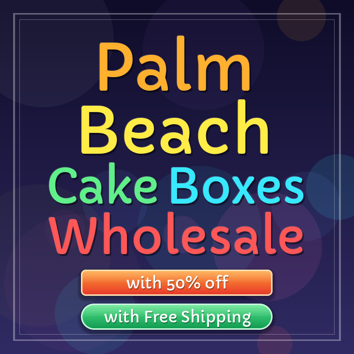Palm Beach cake boxes