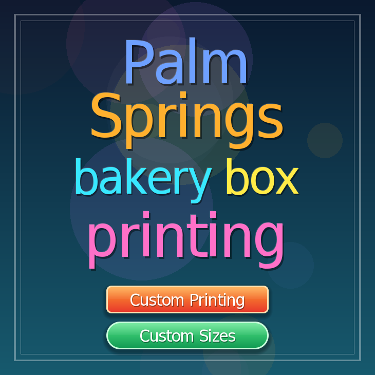 Palm Springs bakery box printing