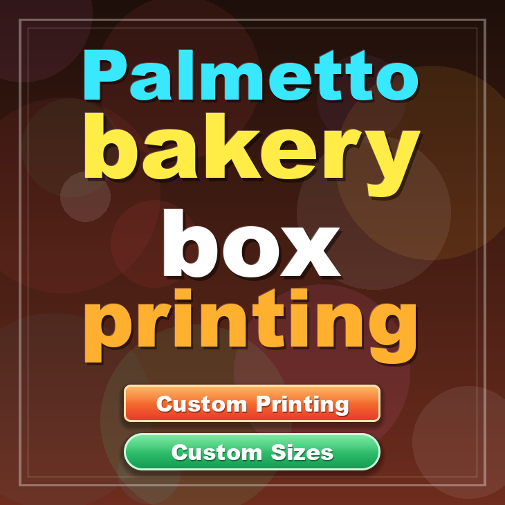 Palmetto bakery box printing