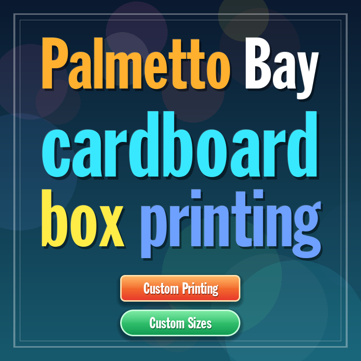 Palmetto Bay cardboard box printing