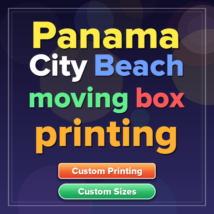 Panama City Beach moving box printing