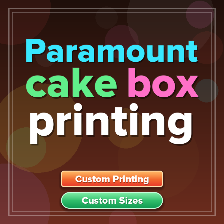 Paramount cake box printing