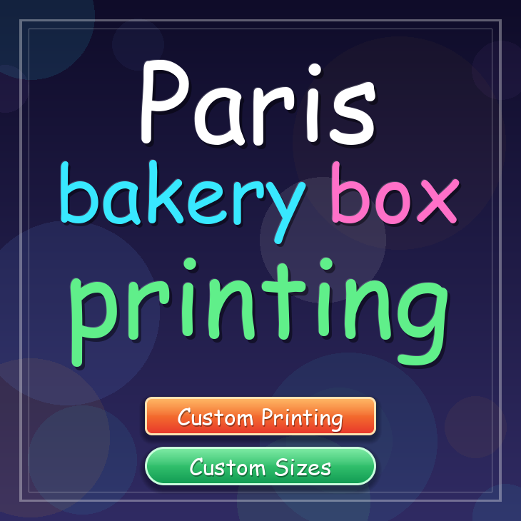 Paris bakery box printing