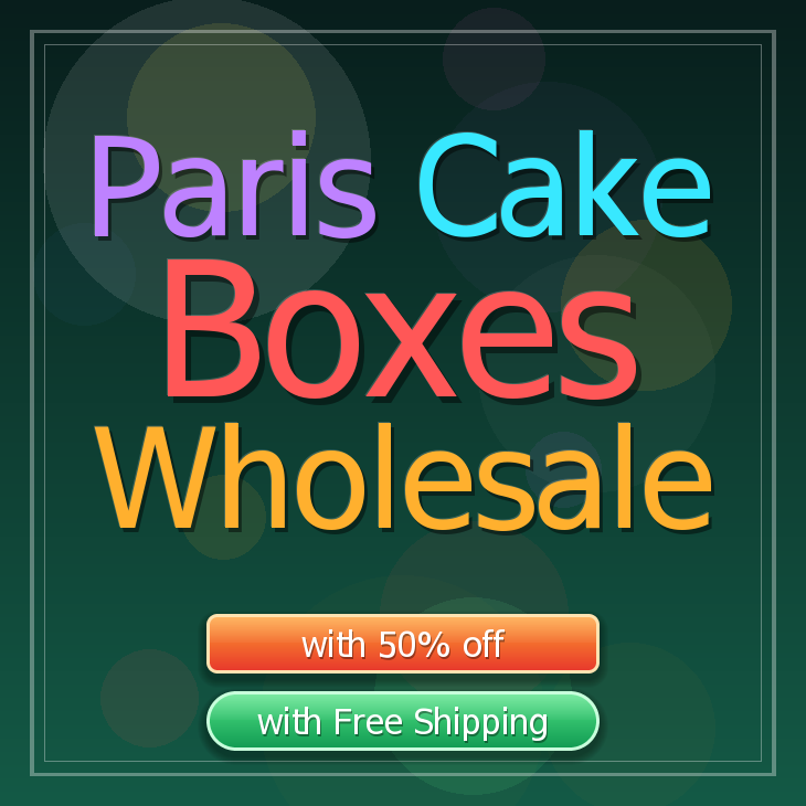 Paris cake boxes
