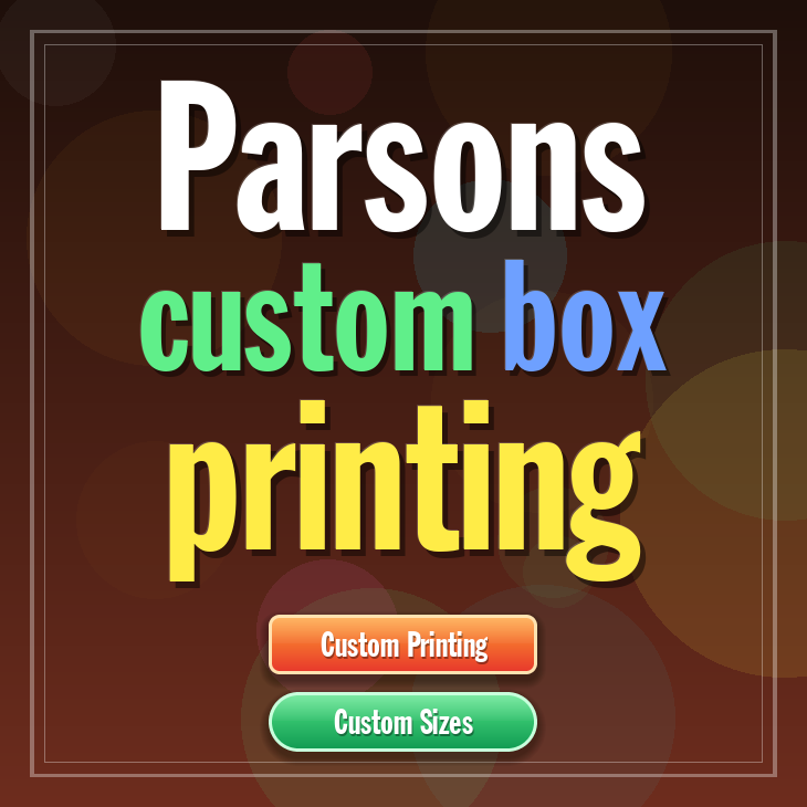 Parsons custom box printing