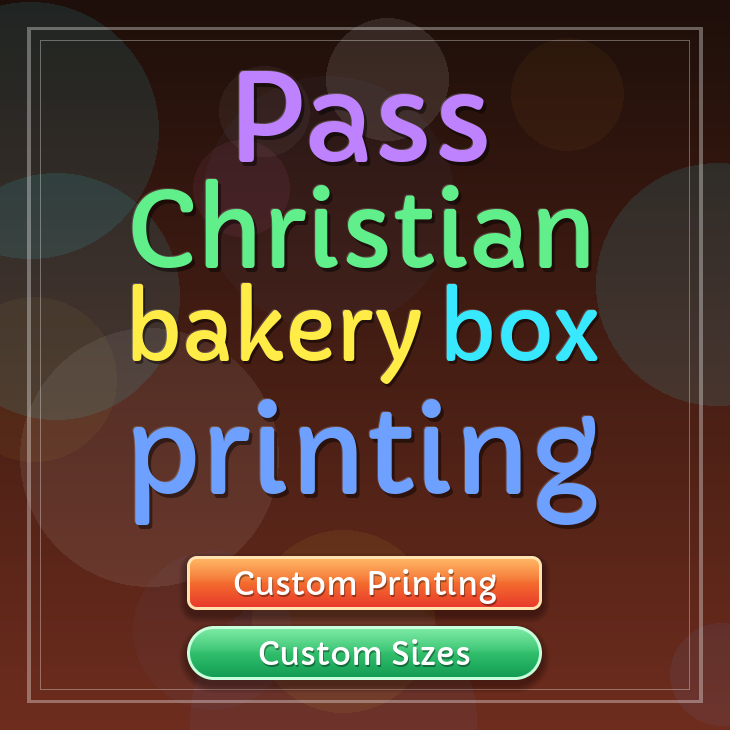 Pass Christian bakery box printing