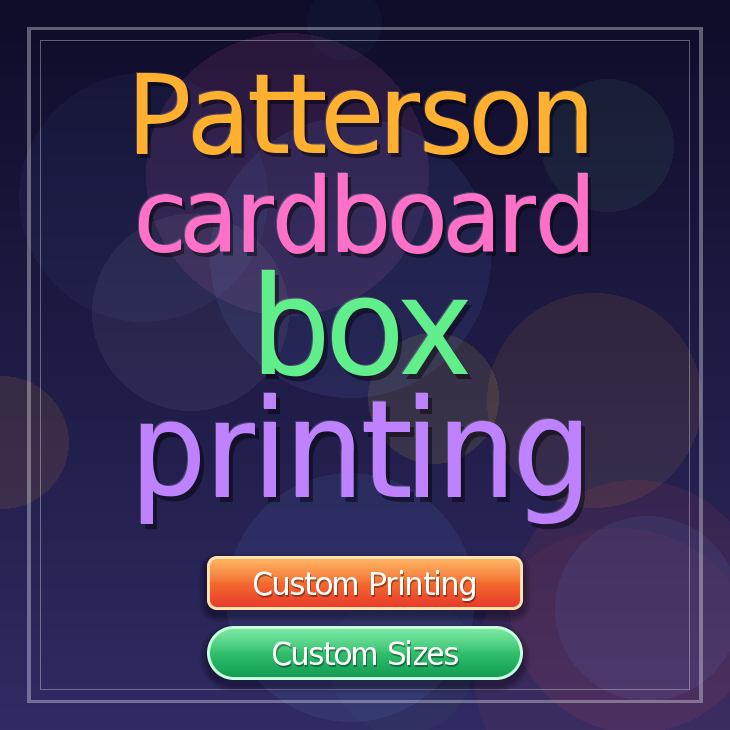 Patterson cardboard box printing