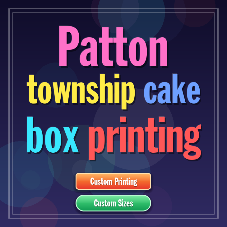 Patton Township cake box printing
