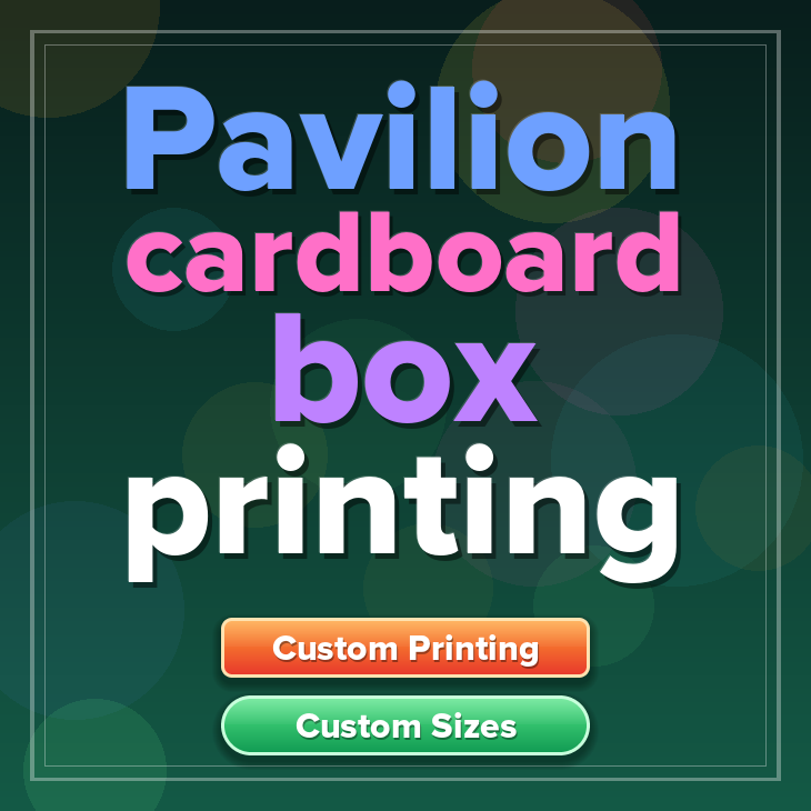 Pavilion cardboard box printing