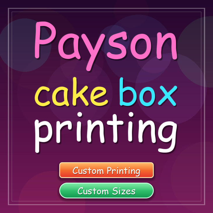 Payson cake box printing
