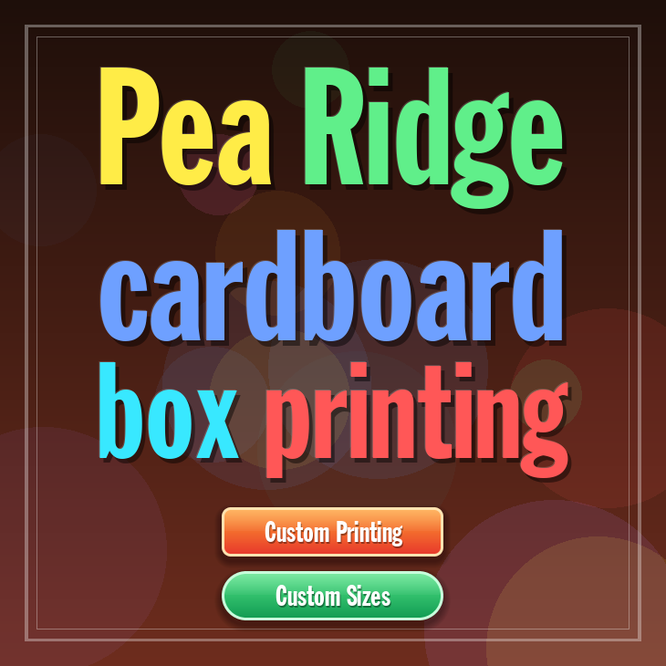 Pea Ridge cardboard box printing