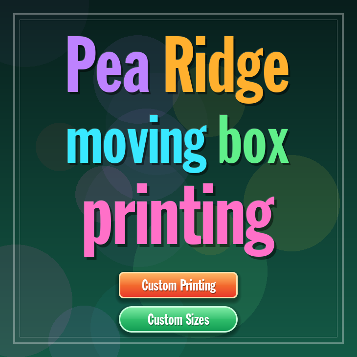 Pea Ridge moving box printing
