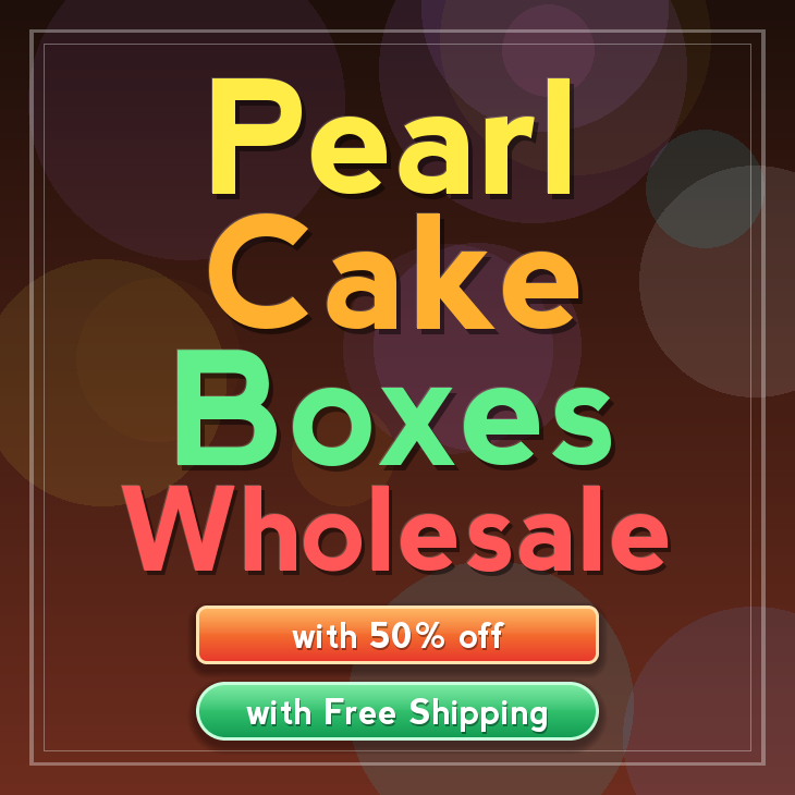 Pearl cake boxes
