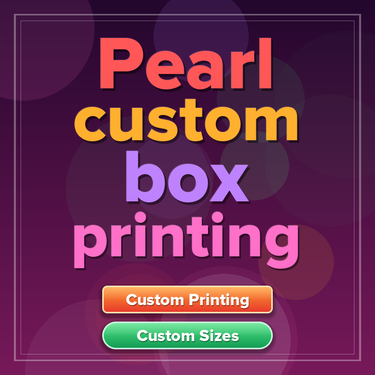 Pearl custom box printing