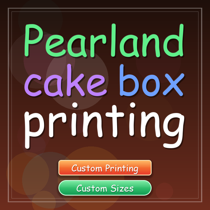 Pearland cake box printing