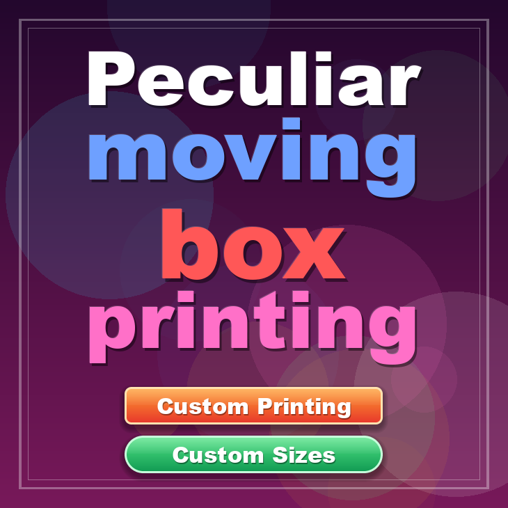 Peculiar moving box printing