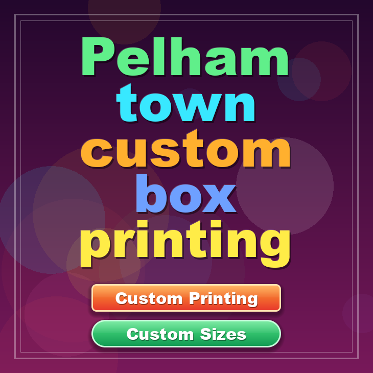 Pelham town custom box printing