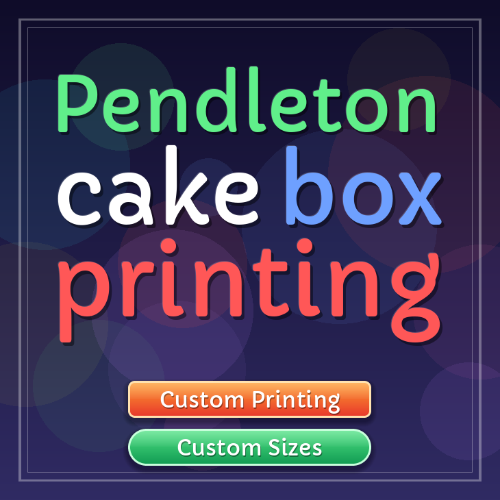 Pendleton cake box printing