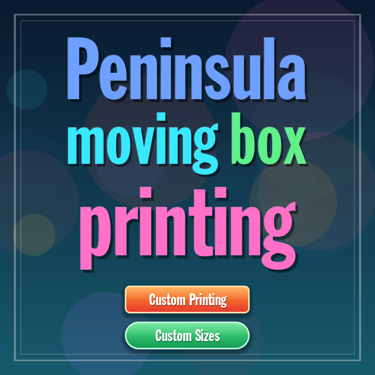 Peninsula moving box printing