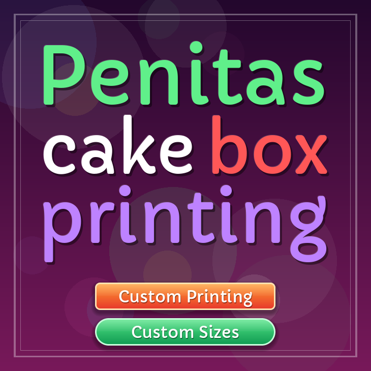 Penitas cake box printing