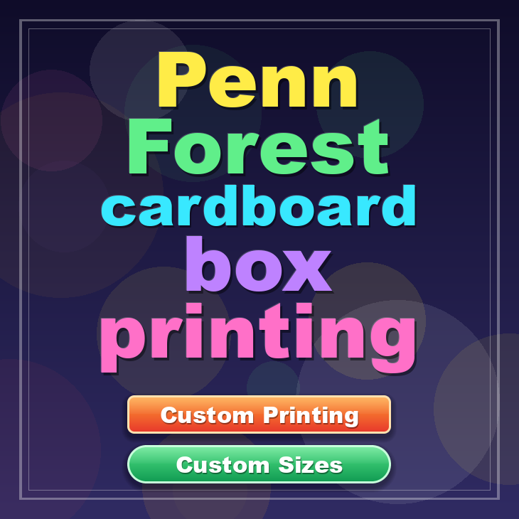 Penn Forest cardboard box printing