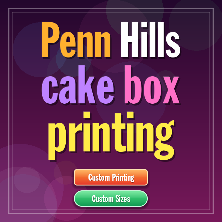 Penn Hills cake box printing