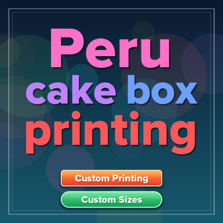 Peru cake box printing