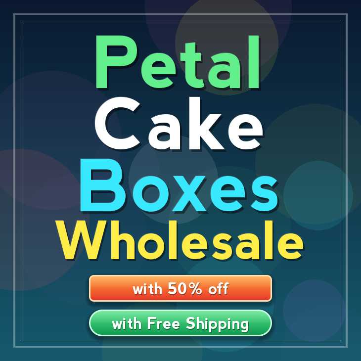 Petal cake boxes