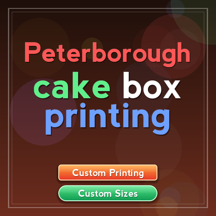 Peterborough cake box printing