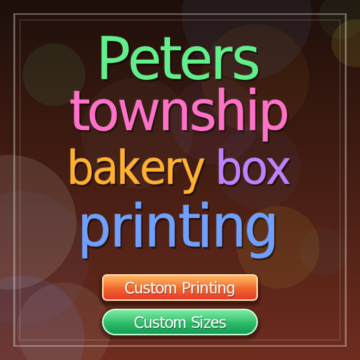 Peters Township bakery box printing
