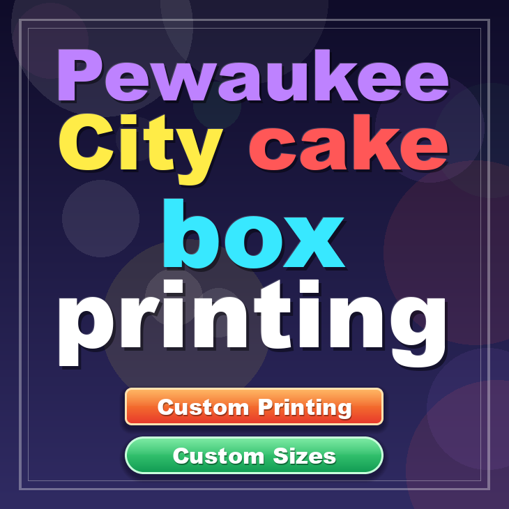 Pewaukee City cake box printing