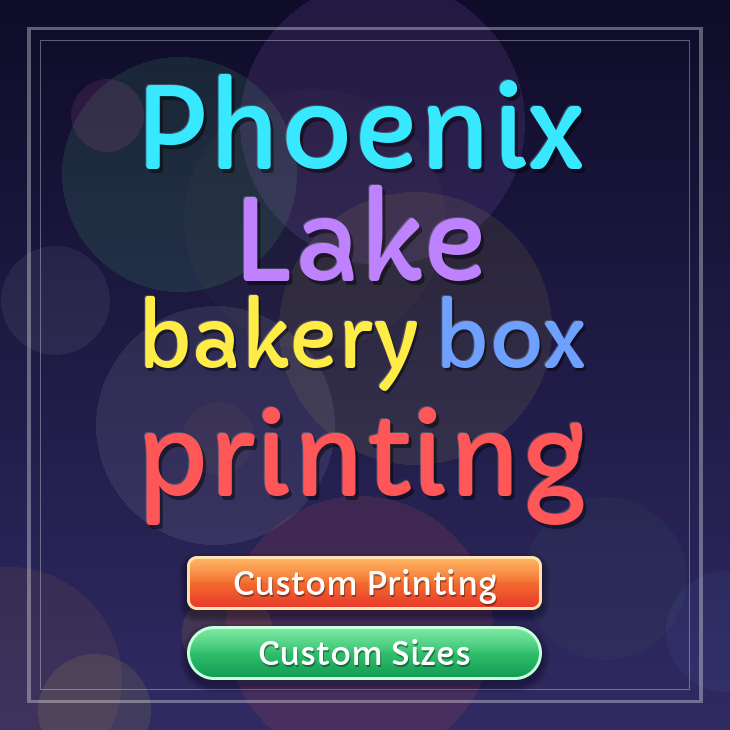 Phoenix Lake bakery box printing