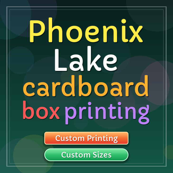 Phoenix Lake cardboard box printing