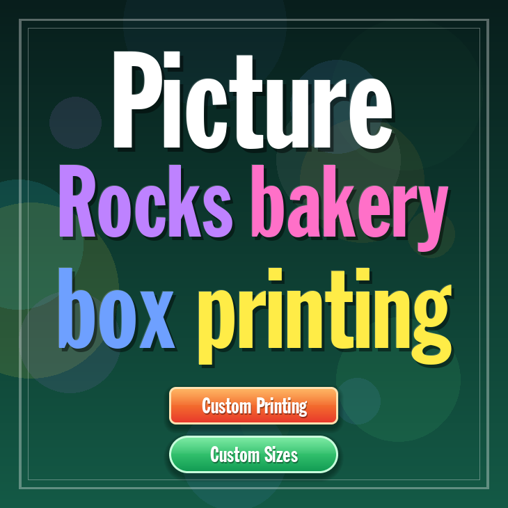 Picture Rocks bakery box printing