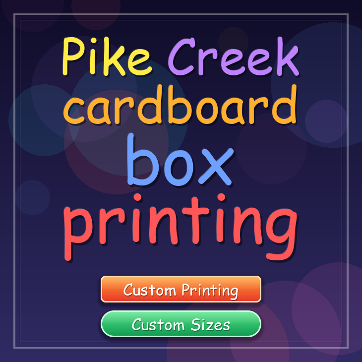 Pike Creek cardboard box printing